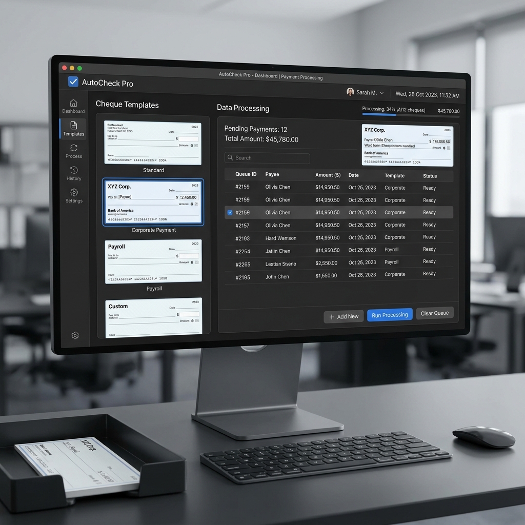Cheque Printing Automation