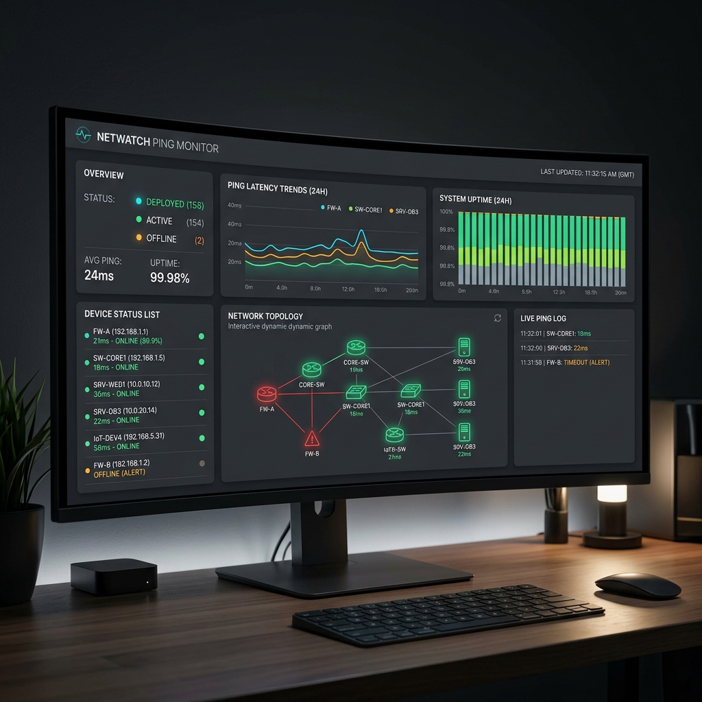 Ping Monitoring Dashboard